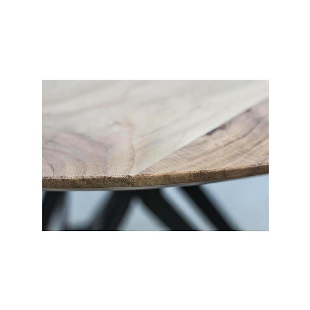 Rund-Tischplatte Akazie (Schweizerkante) (Kopie)